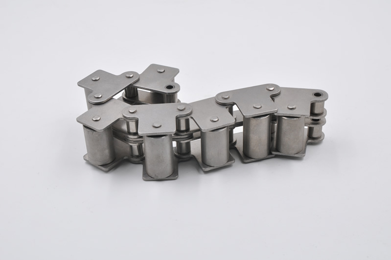 侧置，顶置滚轮链条